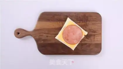 Make Ham cheese and cheese step 1