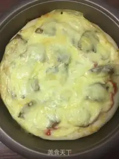 Make Charcoal chicken pizza step 11