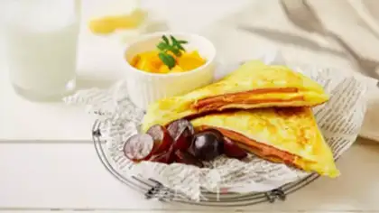 Make Ham cheese and cheese step 7