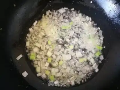 Make radish radish mushroom powder bag step 14