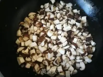 Make radish radish mushroom powder bag step 15