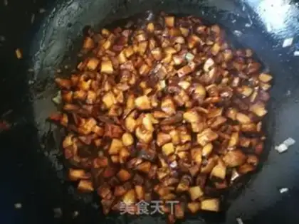 Make radish radish mushroom powder bag step 17