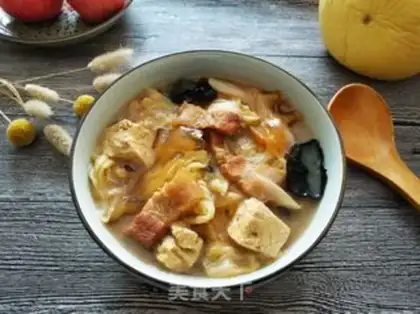 Make The cabbage curry is frozen tofu step 18