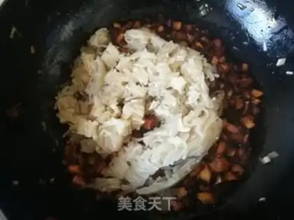 Make radish radish mushroom powder bag step 18
