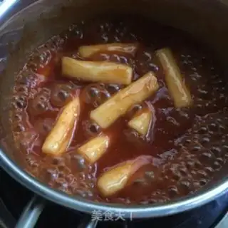 Make Delicious fried rice cake step 4