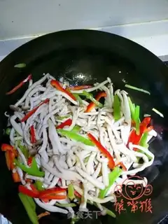 Make Twin pepper fried mushrooms step 7