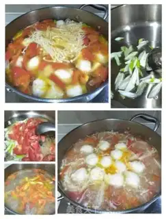Make Fishball hot noodles step 7