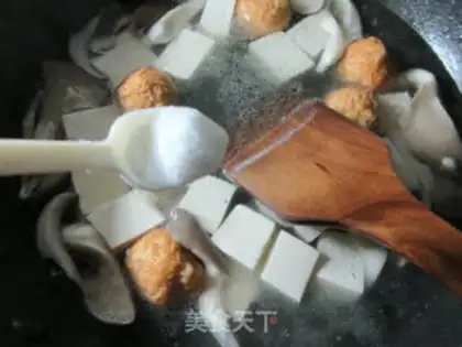 Make Gold fish eggs, tofu soup step 5
