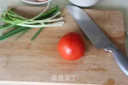 Make Tomato egg rice step 2