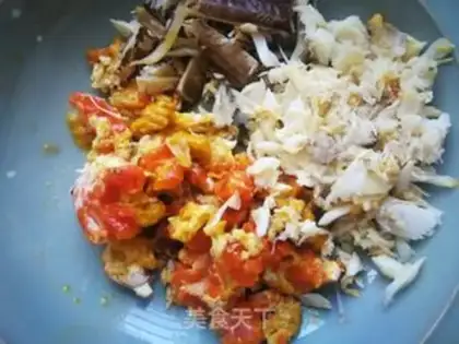 Make Crab tofu soup step 1