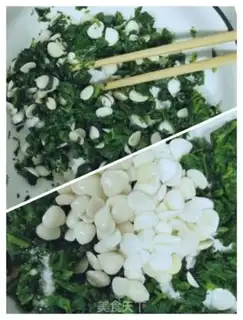 Make Celery leaves with almonds step 4