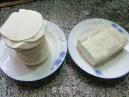 Make Cream eggs, tofu dumplings step 0
