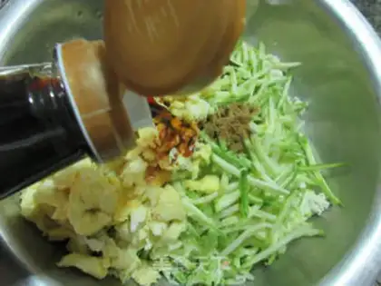 Make A tofu tofu dumpling step 11