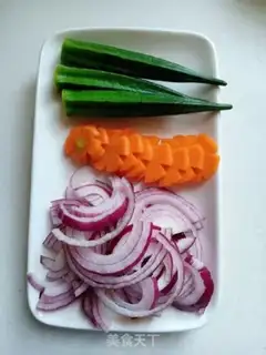 Make Fat cow, onion onion, rice step 1