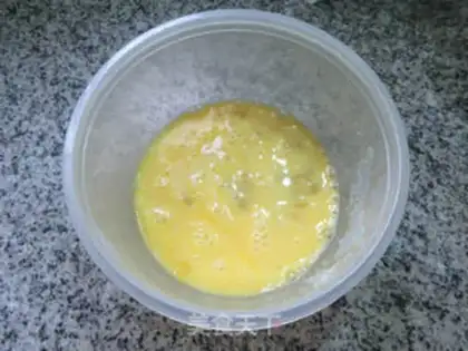 Make Cream eggs, tofu dumplings step 2