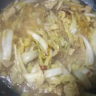 Make Five bouquets of cabbage, frozen tofu step 13