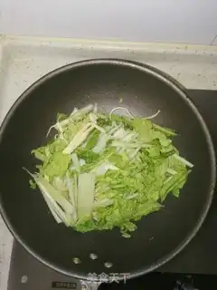 Make Cabbage and bean peel step 3