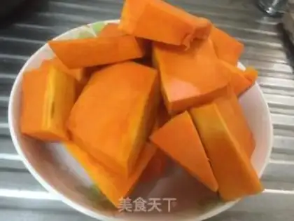 Make Sweet pumpkin rice step 0