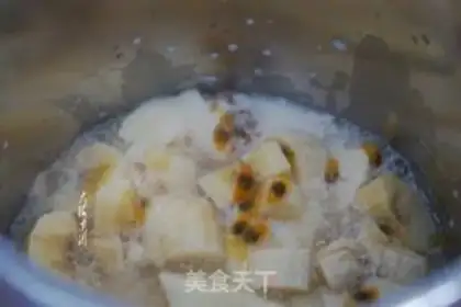 Make Milk, banana fruit hot step 5