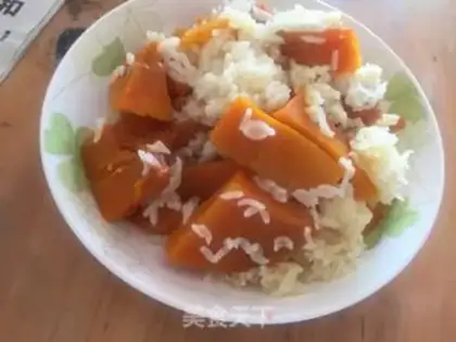 Make Sweet pumpkin rice step 4