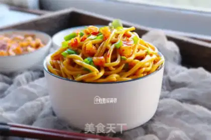 Make Hot dry noodles step 7