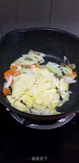 Make Onion fried eggs step 5