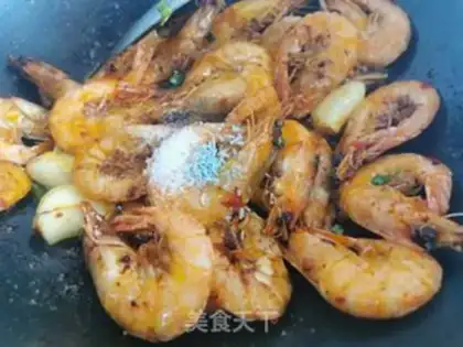 Make Spicy shrimp step 4