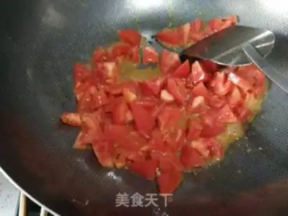 Make Tomato egg noodles step 4