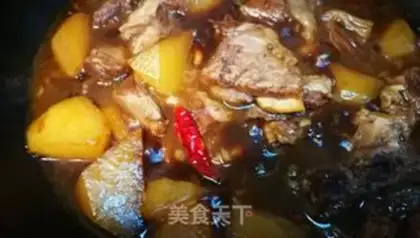 Make Red beef noodles step 10