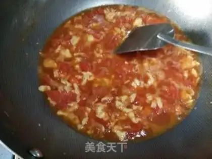 Make Tomato egg noodles step 6
