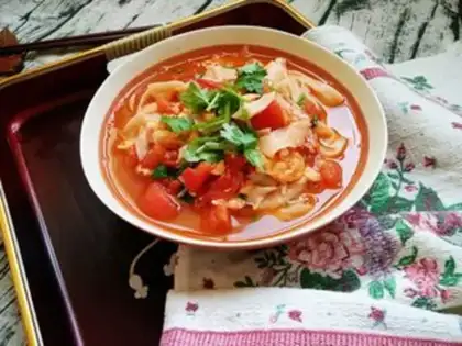 Make Tomato egg noodles step 10