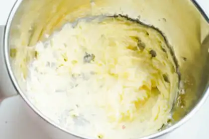 Make Salted egg yellow cheese cookies step 1