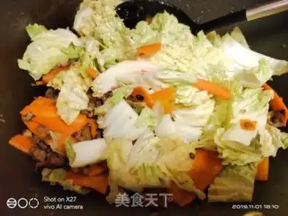 Make Carrots, cabbage, pasta step 5