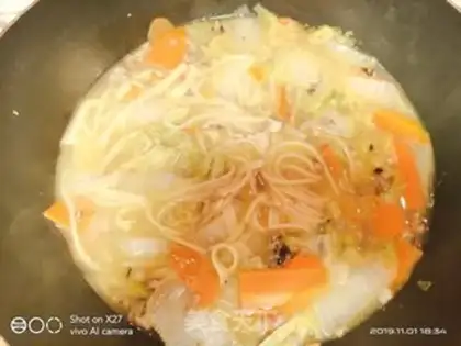 Make Carrots, cabbage, pasta step 8