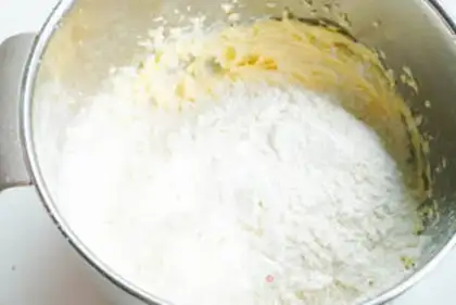 Make Salted egg yellow cheese cookies step 5