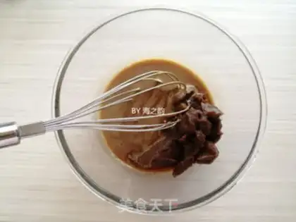 Make Peach cake step 1