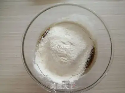 Make Peach cake step 2