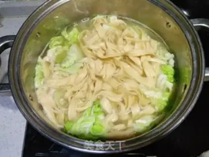Make Spam noodles step 6