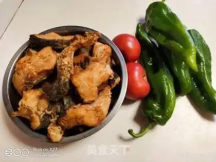 Make Green pepper oil tofu herbs step 0