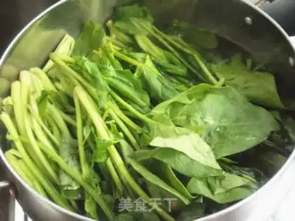 Make Spinach egg soup step 0