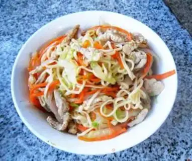 Make Four pieces of noodles step 13