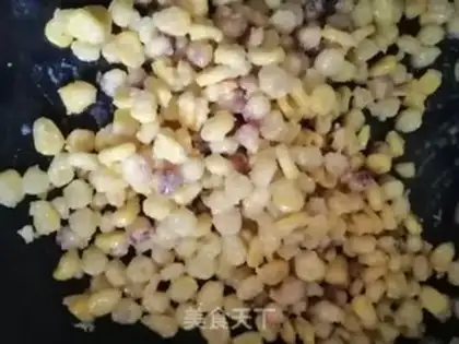 Make Egg yolk corn step 6