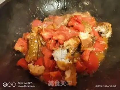 Make Green pepper oil tofu herbs step 7