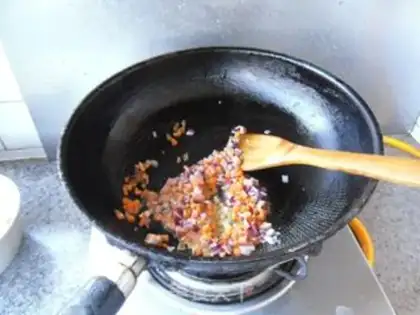 Make Four-dried rice step 3