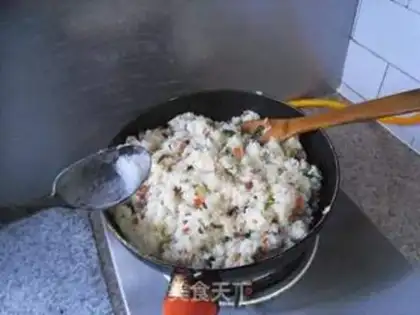 Make Four-coloured fried rice step 7