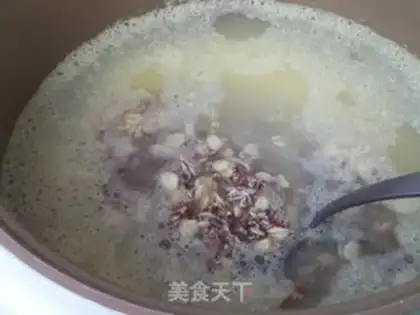 Make Double wheat rice congee step 4