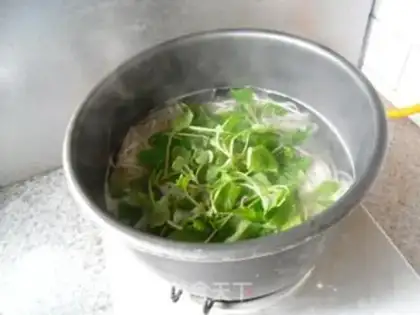 Make Pumpkin chords of red bean soup step 4