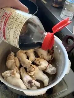 Make Japanese pictures burn chicken legs step 4