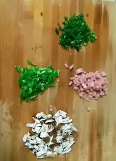 Make Frozen eggs and rice step 2