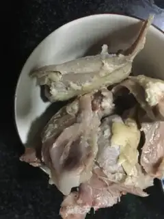 Make Salted duck and beans step 2